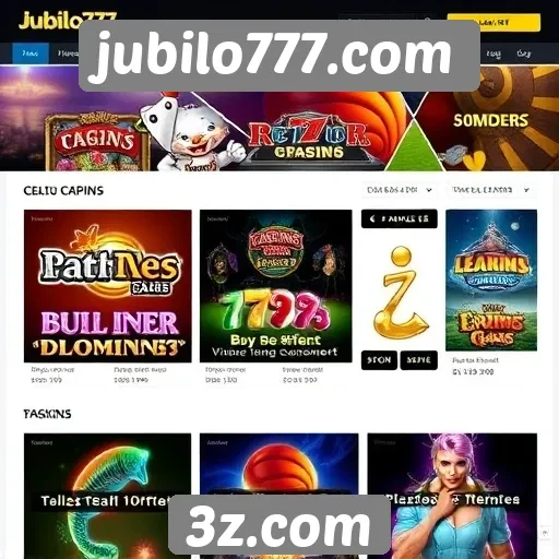 Experiência do usuário no jubilo777.com