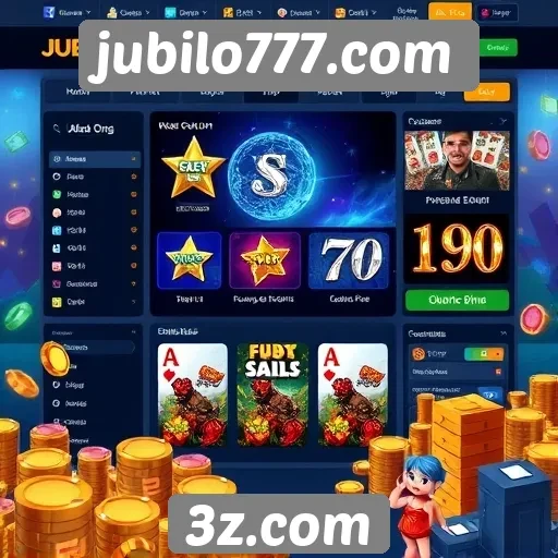 Análise da interface do usuário no jubilo777.com